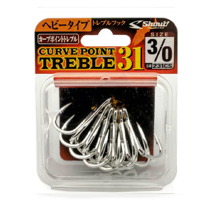Тройники морские Shout Curve Point Treble 31 3/0
