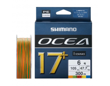 Плетеный шнур Shimano Ocea 17+ PE  #12 300m MULTI