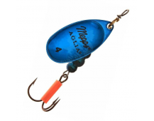 Блесна вращающаяся Mepps Aglia Fluo Platinum Blue №4 цв.Синий