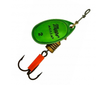 Блесна вращающаяся Mepps Aglia Fluo Platinum №4 цв.Зеленый